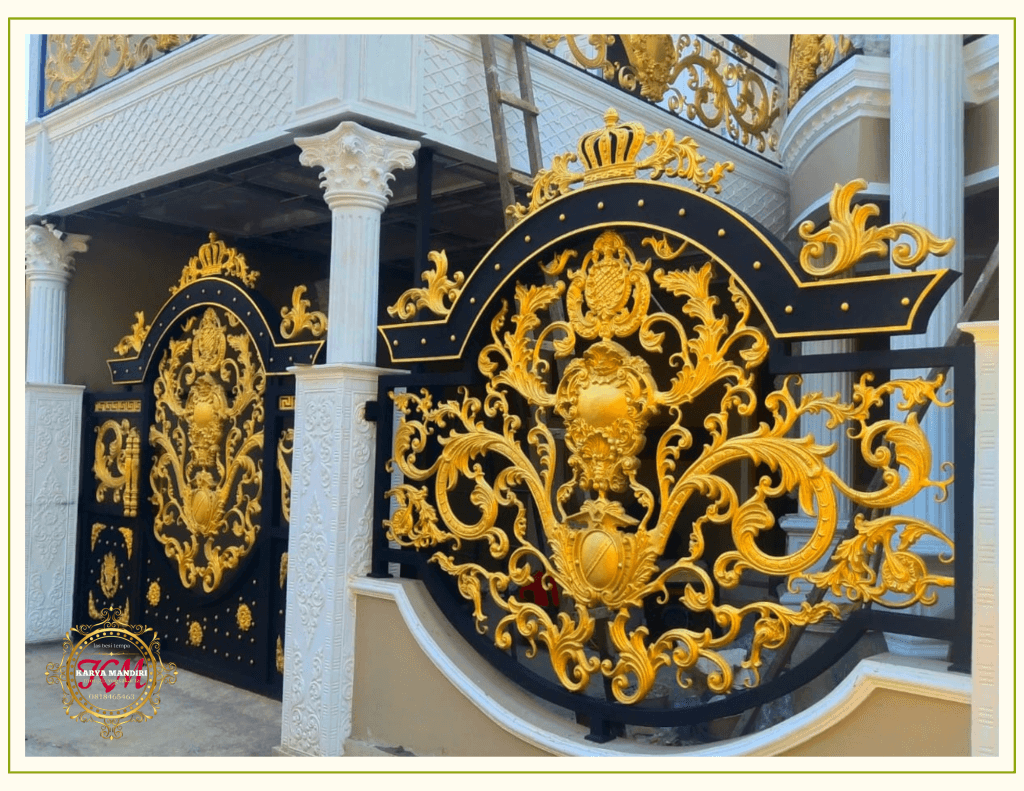 ralling tangga besi tempa