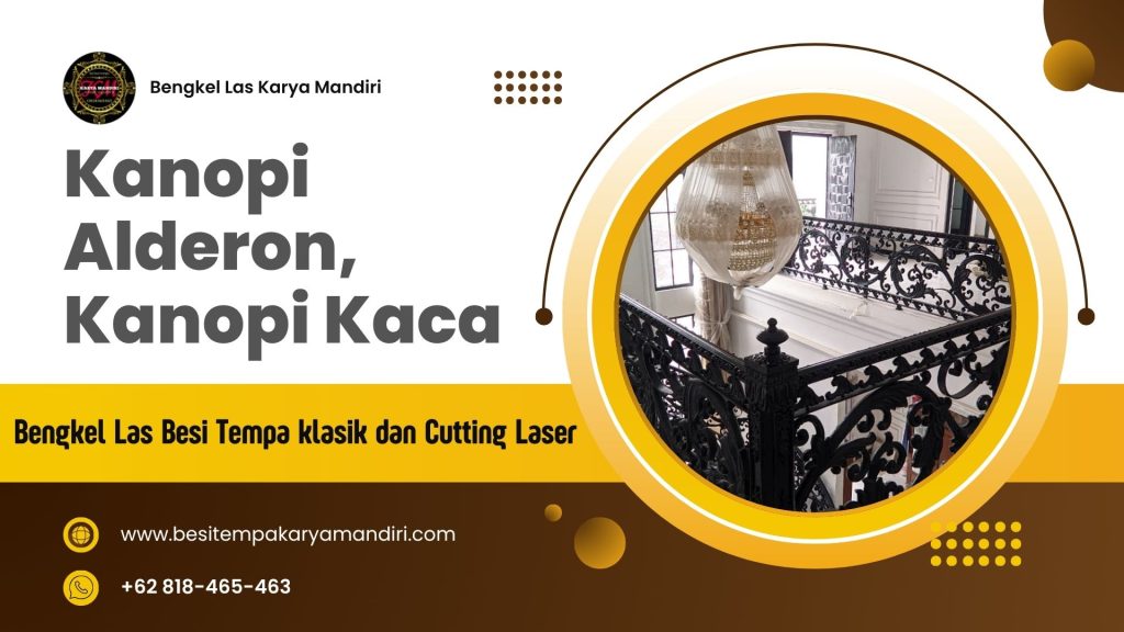 Kanopi Alderon dan Kaca