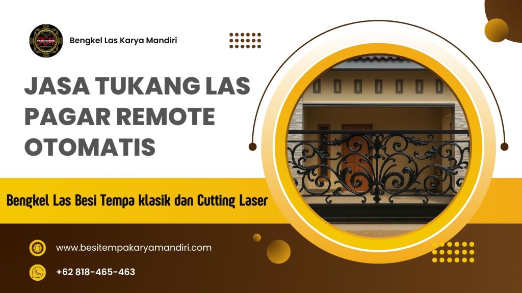 Jasa Tukang Las Pagar Remote Otomatis
