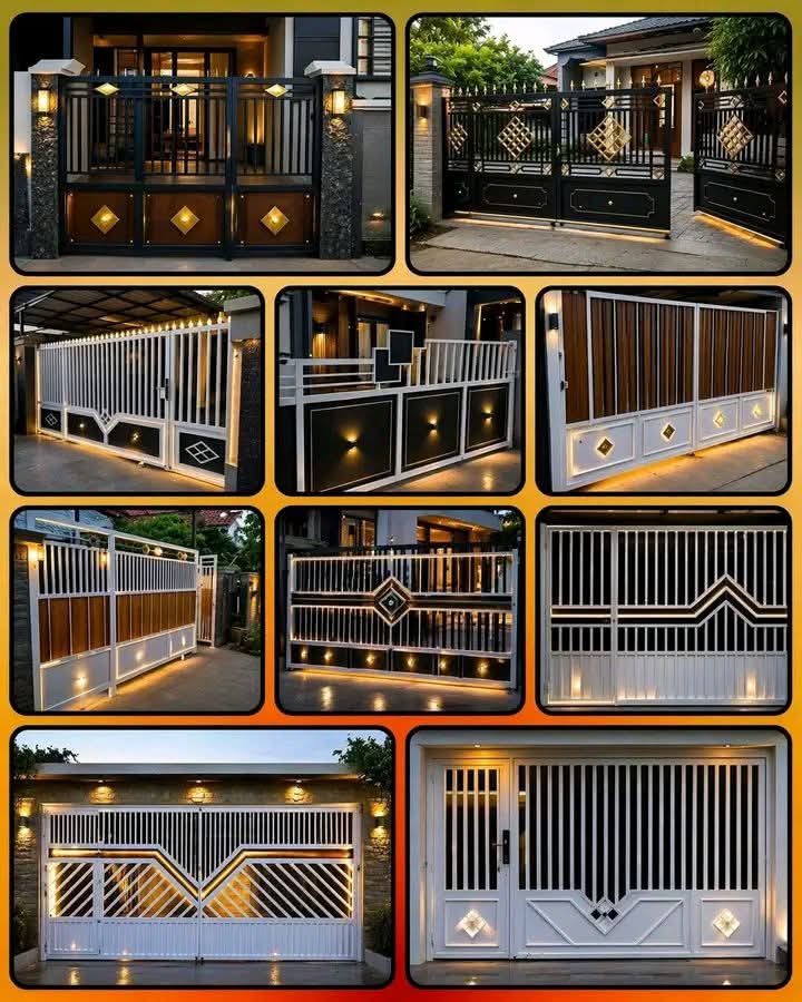 Pintu gerbang pagar tralis klasik besi tempa motif bunga hitam doff karya Bengkel Las Karya Mandiri Yogyakarta