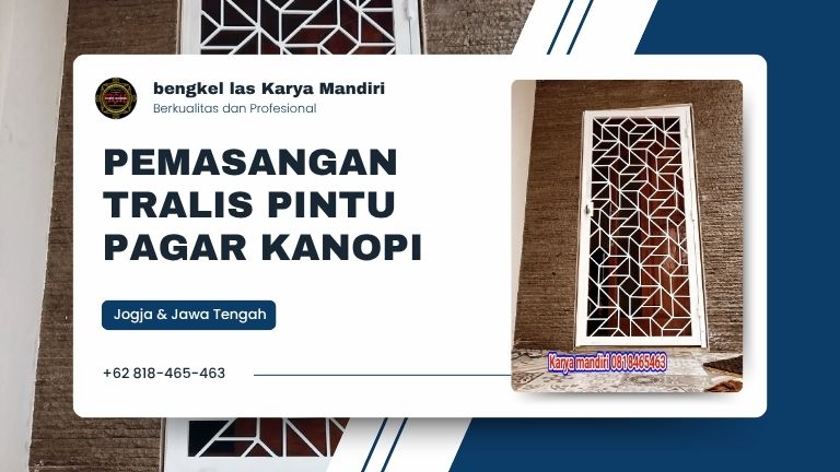 Pemasangan Tralis Pintu Pagar Kanopi